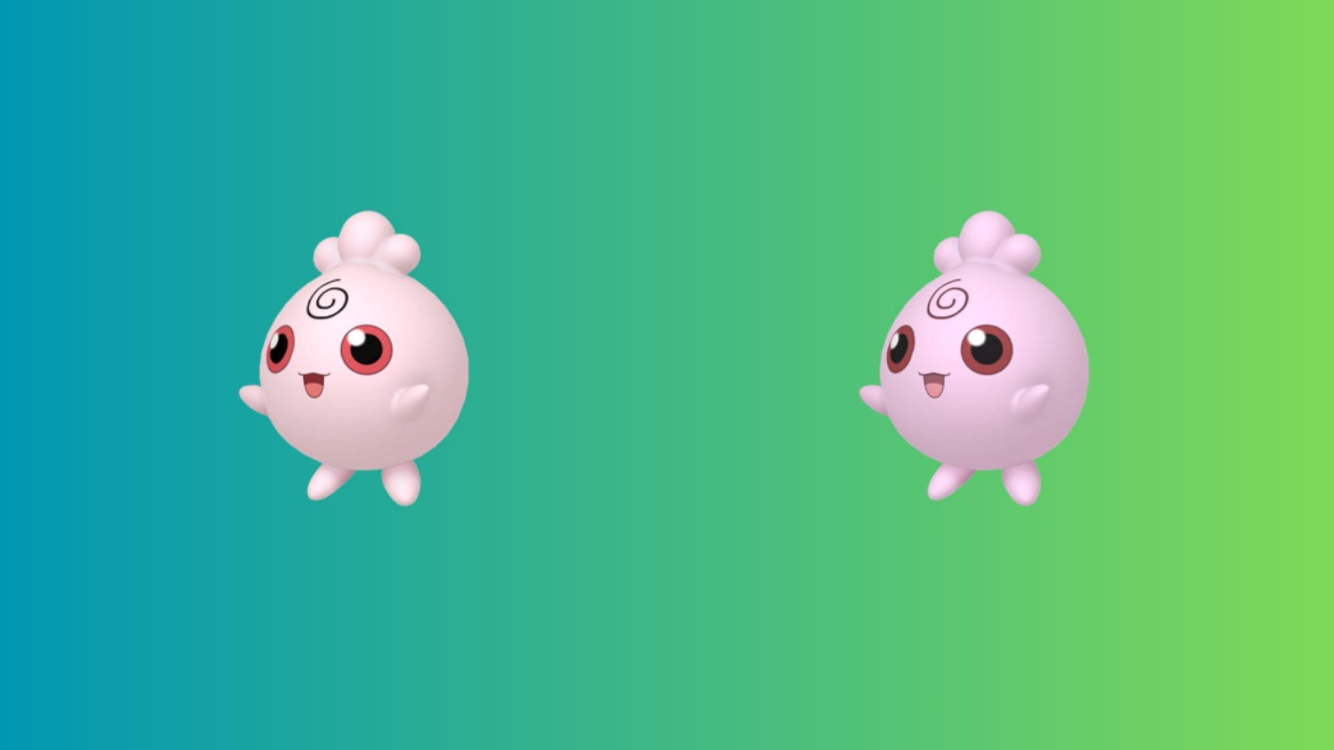 Igglybuff and its shiny form (Image via TPC)